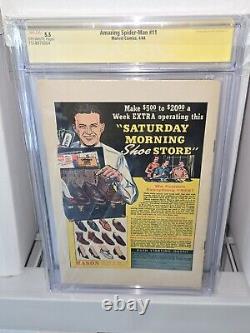 Incroyable Spider-Man #11 CGC SS Signature Autographe STAN LEE 2ème Docteur Octopus