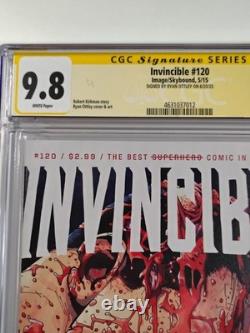 Invincible #120 CGC Signature Series 9,8 Ryan Ottley Bataille mortelle de Battle Beast