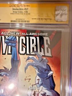 Invincible #57 Série Signature Cgc 9.4 Signé Par Ryan Ottley