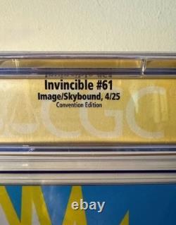 Invincible #61 CGC 9.8 SS Ryan Ottley Signé Édition Exclusive de Convention Conquête