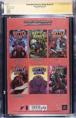 Invincible Univers Bataille Bête #2 MATTE FOIL CGC 9.6 Série Signature