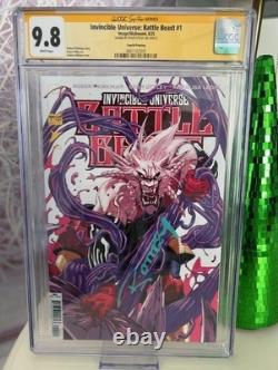 Invincible Universe Battle Beast #1 4ème Tirage CGC 9.8 SS Couverture d'Ottley Milana