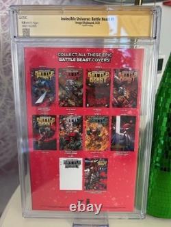 Invincible Universe Battle Beast #1 4ème Tirage CGC 9.8 SS Couverture d'Ottley Milana