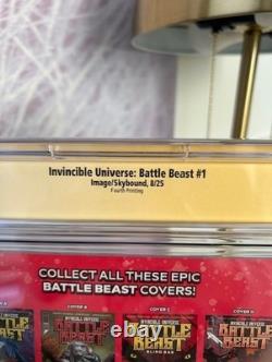 Invincible Universe Battle Beast #1 4ème Tirage CGC 9.8 SS Couverture d'Ottley Milana