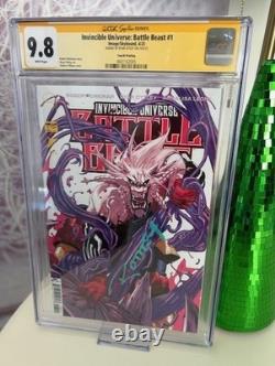 Invincible Universe Battle Beast #1 4ème Tirage CGC 9.8 SS Couverture d'Ottley Milana