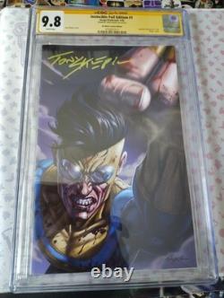 Invincible n°1 CGC SS 9,8 signé Tony Sklepic Mach 6 Virgin No Masss MegaCon