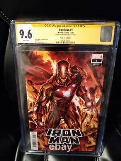 Iron Man #1 Cgc 9,6 Série De Signatures Mark Brooks! 50 Variante Marvel Comics 2020