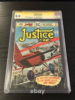 JUSTICE INC #4 SS CGC 8.0 SIGNÉ PAR DENNY O'NEIL SEULE 1 Série de signatures DC 1975