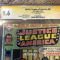 Justice League Of America #81 (1970) Cgc Grade 9.6 Neal Adams Signature Series