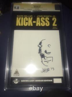 Kick-Ass 2 #7 CGC 9.8 Série de signatures signée et croquée par John Romita Jr