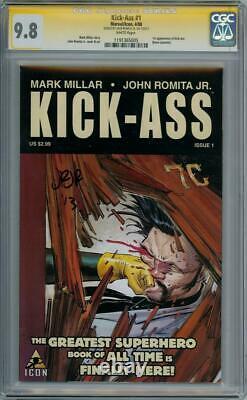 Kick-ass #1 First Print Cgc 9.8 Signature Series Signed John Romita Jr Movie