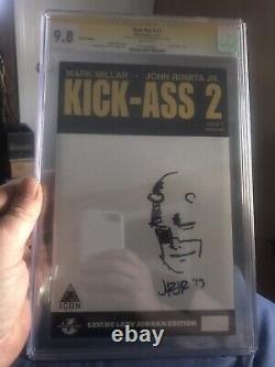 Kick-ass 2 #7 Cgc 9.8 Série De Signatures Signées Et Esquissés Par John Romita Jr