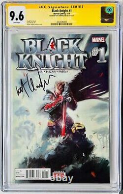 Kit Harington Autographié Cgc Signature Series Graded 9.6 Marvel Black Knight #1