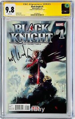 Kit Harington Autographié Cgc Signature Series Graded 9.8 Marvel Black Knight #1