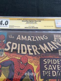 L'Incroyable Spider Man #40 CGC Signature Series avec la signature de STAN LEE AUTO
