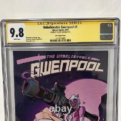 L'incroyable Gwenpool #1 Cgc 9,8 Nm/m Série Signature Stacey Lee Variant