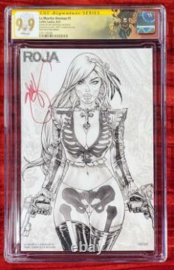 La Muerta Devious #1 Pearl Linen Rouge Ebas Signé CGC Signature Series 9.9