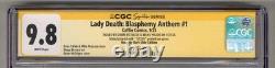 Lady Death : Hymne au blasphème n° 1 CGC 9.8 SS signé par Dawn McTeigue et Brian Pulido POP 1