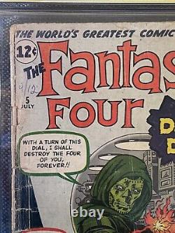 Les Quatre Fantastiques #5 CGC Signature Series Stan Lee