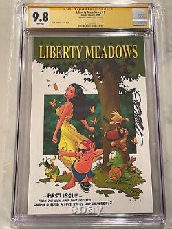 Liberty Meadows #1 CGC 9.8 SS Série Signée Signée par Frank Cho 1re Impression