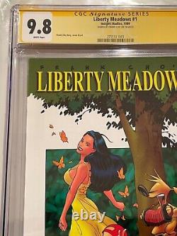 Liberty Meadows #1 CGC 9.8 SS Série Signée Signée par Frank Cho 1re Impression