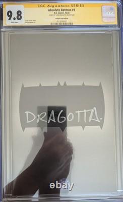 Logo insigne en foil de Batman Absolu #1 CGC SS 9.8 signé Dragotta