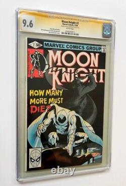 MOON KNIGHT #2 CGC 9.6 SS (1980) signé par Bill Sienkiewicz