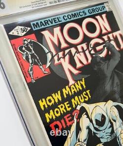 MOON KNIGHT #2 CGC 9.6 SS (1980) signé par Bill Sienkiewicz