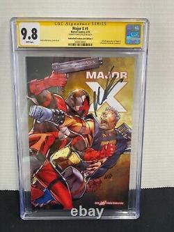 Major X #1 Marvel Comics 2019 Cgc 9.8 Série Signature Signée Rob Liefeld