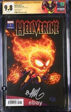 Marvel 2024 Hellverine #1 Signé CGC 9.8 Variante Skottie Young Signature Series