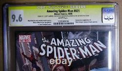 Marvel Amazing Spider-man #601 Cgc 9.6 Série De Signatures Campbell Bendis Quesada