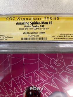 Marvel Comics Cgc Signature Series 9.8 Amazing Spider-man Numéro #2 Lgy #803