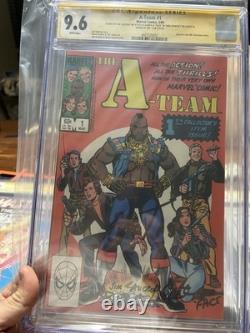 Marvel Comics Équipe A #1 84 CGC Signature Series 9.6 Pages Blanches Mr. T Dirk Face