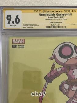 Marvel Comics Scottie Young Série de signatures CGC lot de 3 slabs