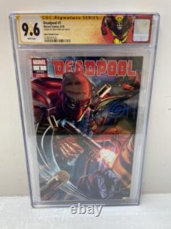 Marvel Deadpool 1 2018 Comic Exclusif Greg Horn Signé Signature Series CGC 9.6