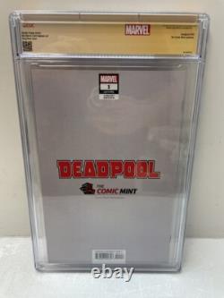 Marvel Deadpool 1 2018 Comic Exclusif Greg Horn Signé Signature Series CGC 9.6