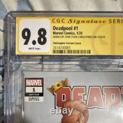 Marvel Deadpool #1 (2020) CGC 9,8 Signature Series JTC Variante signée 2614700005