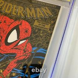 Marvel Spider-man #1 Gold Edition Cgc 9.8 Série Signature Todd Mcfarlane 1990