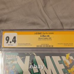 Marvel X-Men n° 6 CGC 9.4 (1992) Signature Series signé par Jim Lee