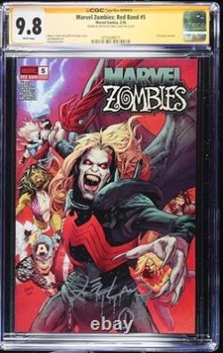 Marvel Zombies Red Band #5 CGC 9.8 SIGNÉ & CROQUIS Greg Land Signature Series