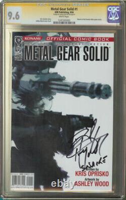 Metal Gear Solid #1 CGC 9.6 Série Signature Signée DAVID HAYTER Solid Snake