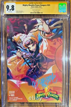 Mighty Morphin Power Rangers #101 Variante Couverture Besch Série de signatures CGC 9.8