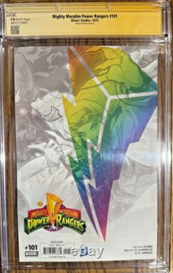 Mighty Morphin Power Rangers #101 Variante Couverture Besch Série de signatures CGC 9.8