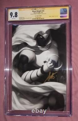 Moon Knight n° 25 CGC 9.8 Signature Series – couverture variante sans texte de Stanley Artgerm Lau