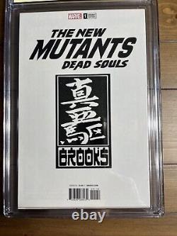 NOUVEAUX MUTANTS ÂMES MORTES #1 Variante SIGNÉE par Mark Brooks CGC Signature Series 9.8