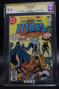 New Teen Titans (1980) n° 2 – Première apparition de Deathstroke – Signé par Pérez – CGC SS 9.4 – Pages blanches