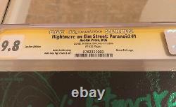 Nightmare On Elm Street Paranoid #1 Cgc 9.8 Ss Robert Englund Leather Green Foil