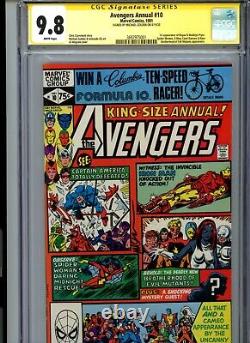 Note: The original title appears to be a product listing for a comic book.
 <br/>	<br/>
	Translation: CGC 9.8 Série Signature Avengers Annual #10 1ère apparition de Rogue & Pryor Signé Golden