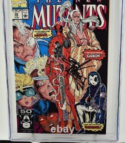 Nouveaux Mutants #98 (1991) Cgc 9.6 Série De Signatures Rob Liefeld & Stan Lee Marvel