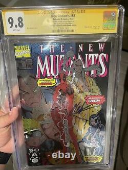 Nouveaux Mutants 98 Cgc 9.8 Série Signature Signée Par Rob Liefeld Édition Mexicaine